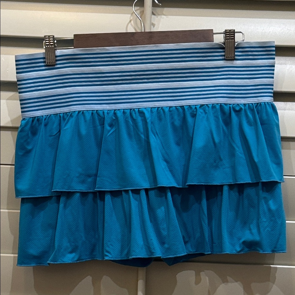 Lucky in Love 13” Blue Tiered Skort